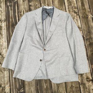 SamuelSohn Soft 100% Cashmere SB GIbson Suit Jacket Blazer Size 48 Regular Gray